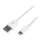 Logilink Lightning cable, Apple 8-pin/M to USB-A/M, MFI, white, 1 m