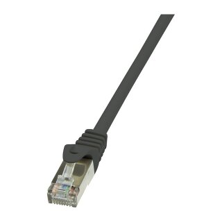 Logilink Patch Cable Cat.6 F/UTP, black, 0,25m, EconLine