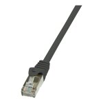 Logilink Patch Cable Cat.6 F/UTP, black, 1,00m, EconLine