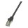 Logilink Patch Cable Cat.6 F/UTP, black, 1,00m, EconLine