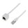 Logilink Cat.6A premium patch cable extension, white, 1 m