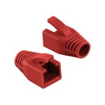 Logilink Modular RJ45 Plug Cable Boot 8mm red, 50pcs