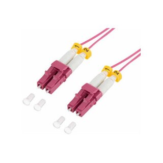 Logilink Super slim OM4 fiber patch cord LC-LC duplex, 1.0 m
