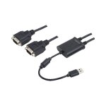 Logilink USB 1.1 cable, USB-A/M to 2x DB9 (RS232)/M,...