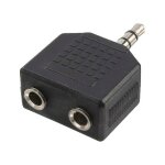 Logilink Audio adapter, 3.5 mm 3-pin/M to 2x 3.5 mm...