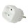 Logilink Adapter With 2 Euro Sockets, white