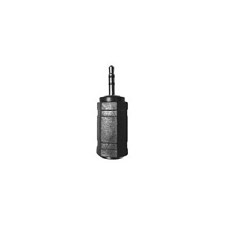 Logilink Audio adapter, 2.5 mm 3-pin/M to 3.5 mm 3-pin/F, black