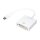 Logilink USB 3.2 Gen1 Type-C adapter, C/M to DVI-D/F, 1080p/60 Hz, white, 0.15 m