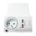 Logilink USB-A charger, 10.5 W, 2-port, 2x USB-A, 1x CEE 7/5 (FR), charging cradle, White