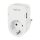Logilink USB-A charger, 17 W, 2-port, 2x USB-A, 1x CEE 7/3, Charging Cradle, White