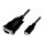 Logilink USB 2.0 Type-C cable, C/M to DB9 (RS232)/M, Win11, black, 1.2 m