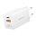 Logilink USB-A/C charger, 65 W, GaN, 1x USB-A (QC), 1x USB-C (PD), White