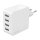 Logilink USB-A charger, 24 W, 4-port, 4x USB-A, White