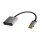 Logilink DisplayPort adapter,DP/M to HDMI A/F,4K/60 Hz, alu, black/grey, 0.15m