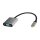 Logilink USB 3.2 Gen1 Type-C adapter, C/M to VGA/F, 1080p/60 Hz, alu, black/grey, 0.15 m