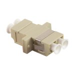 Logilink Fiber Adapter LC Duplex with flange, beige