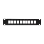 Logilink 10" kystone panel for 10 keystone jacks, black