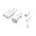 Logilink USB-A Charging Kit, 10.5 W / 10 W, 2-port, 2x USB-A, White
