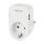 Logilink USB-A/C charger, 17 W, 2-port, 1x USB-A, 1x USB-C, 1x CEE 7/3, Charging cradle, White