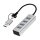 Logilink USB 3.1 Hub, 4-port, USB-A+C, aluminum, grey
