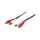 Logilink Audio cable, 2x RCA/M to 2x RCA/F, black, 5 m