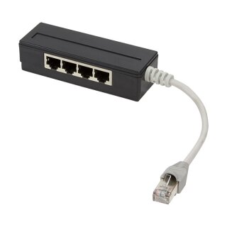 Logilink Modular Adapter, 4 Port Splitter, 1*RJ45 / 4*RJ45