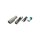 Logilink USB 2.0 connector for self assembling, B/M, crimp type, grey