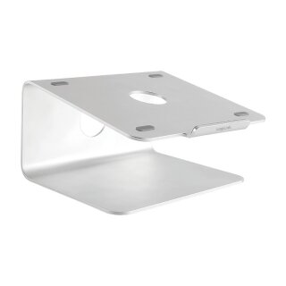 Notebook stand, aluminum, 11–17", rotary base