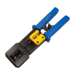Crimping Tool Dual Modular 8/6P + Pass Through (EZ), with cutter