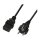 Logilink Power cable, CEE 7/7 to IEC C19, black, 1 m