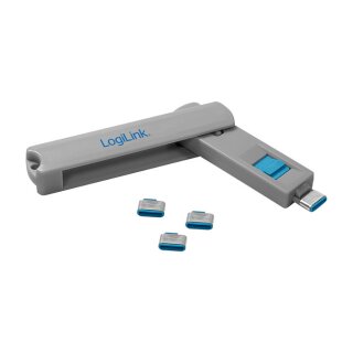 Logilink Port Blocker, USB-C, 1 Key + 4 Locks