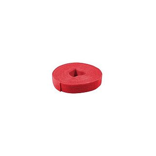 Logilink Cable strap (Hook and Loop), red, width: 16 mm, coil, 4 m