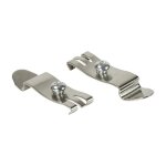 Logilink DIN rail mounting brackets, stainless steel, 2pcs.