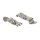 Logilink DIN rail mounting brackets, stainless steel, 2pcs.