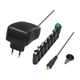 Logilink Universal power supply, 3-12V, w/ USB Port, 30W