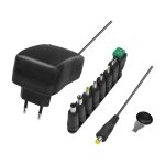 Logilink Universal power supply, 3-12V, w/ USB Port, 30W