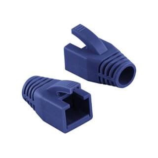 Logilink Modular RJ45 Plug Cable Boot 8mm blue, 50pcs