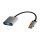 Logilink DisplayPort adapter,DP/M to VGA/F,1080p/60Hz, alu, black/grey, 0.15 m