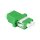 Logilink Fiber Adapter LC Duplex, 12 pieces, with flange, green