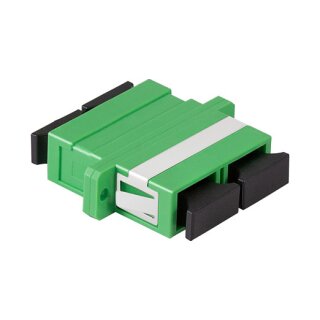 Logilink Fiber Adapter SC Duplex, 12 pieces, with flange, green