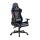 Gaming Chair, w/ lumbar support, RGB lights, black/blue