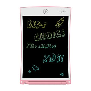 LCD Writing Tablet, 8.5", multi color, pink