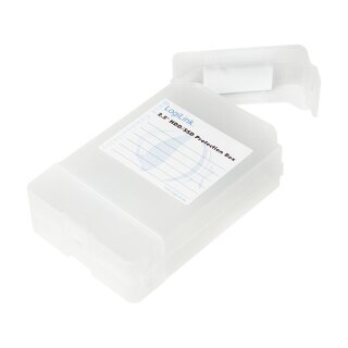 2,5" HDD protection box for 2 HDD/SSD, white