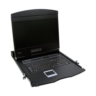KVM Console with 19" LCD Screen, VGA, US keyboard layout