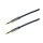 Audio cable, 3.5 mm 3-pin/M to 3.5 mm 3-pin/M, metal, blue, 0.5 m