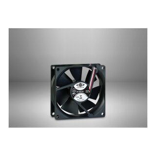 Inter-Tech Fan 80mm Bulk 80x80x25mm (schwarz, 80 mm)
