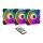 Inter-Tech Lüfter 140*140*25 ARGUS RGB-FAN SET RS-14 retail