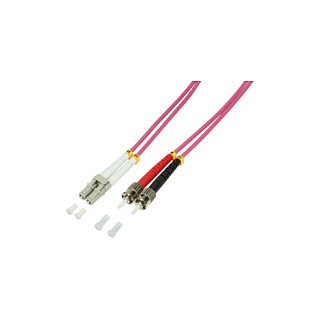 LWL Patchkabel OM4 LC / ST 1,0m Duplex LogiLink