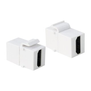Keystone Verbinder HDMI F/F, white LogiLink