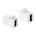 Keystone Verbinder HDMI F/F, white LogiLink